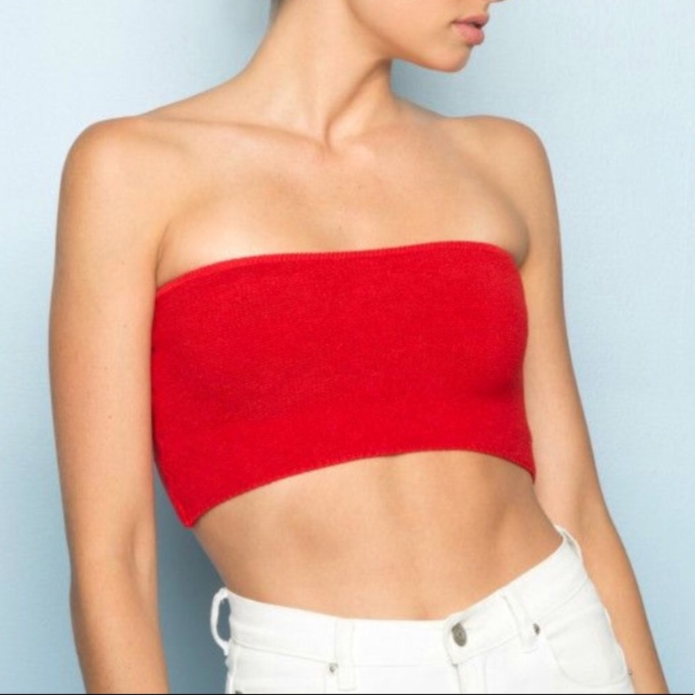 Brandy tube top red